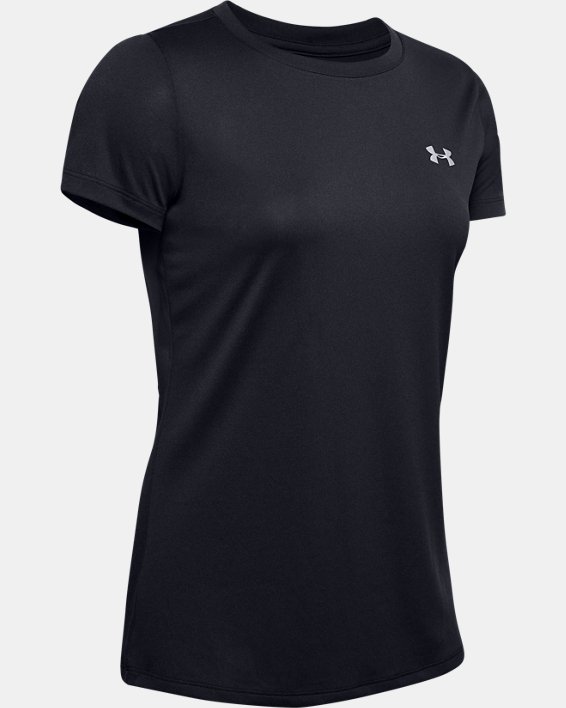 Damen UA Tech™ T-Shirt, Black, pdpMainDesktop image number 4